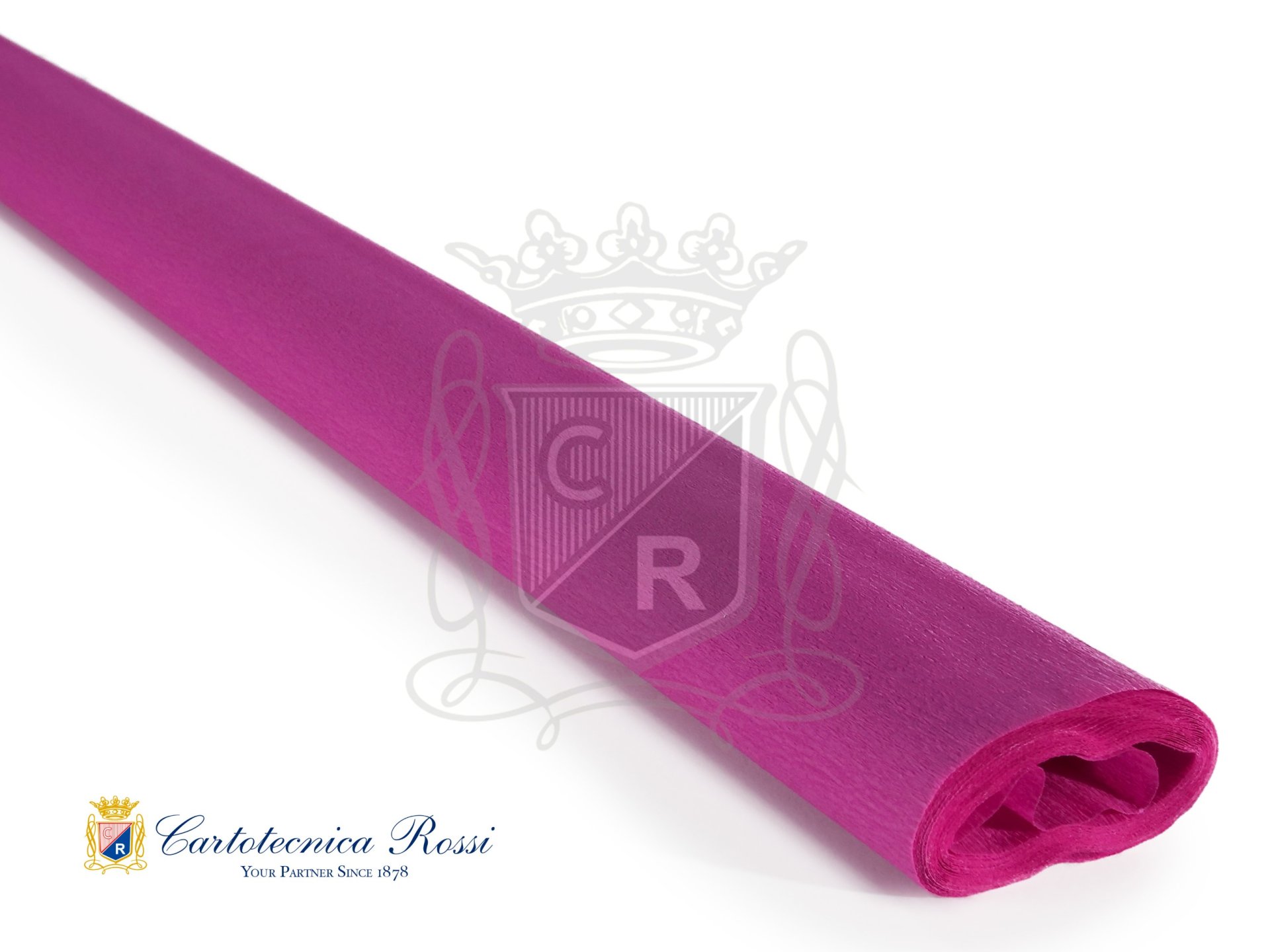 Crespate 'Didattica' 40g (32 g/m²) 50x250 Tinta Unita - Ciclamino