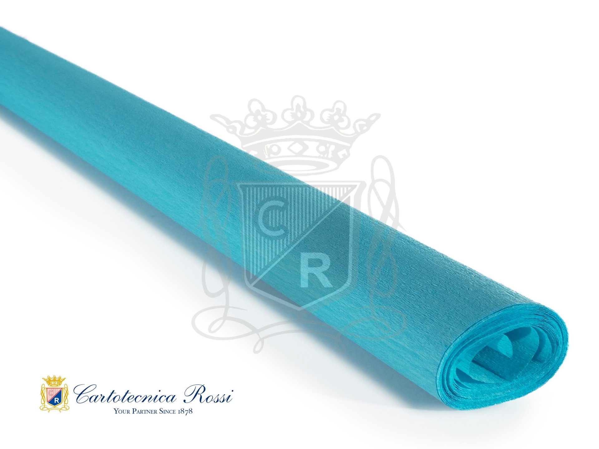 Crespate 'Didattica' 40g (32 g/m²) 50x250 Tinta Unita - Azzurro Mare