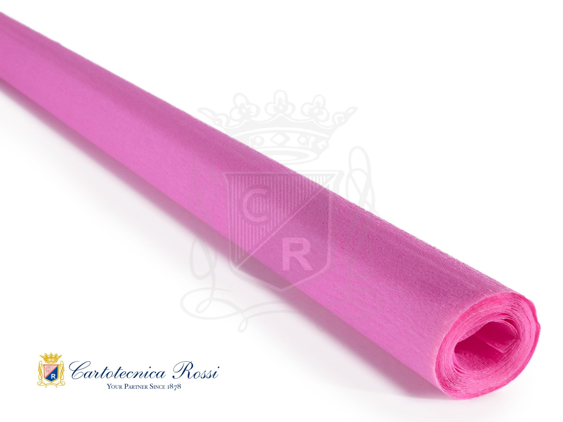 Crespate 'Didattica' 40g (32 g/m²) 50x250 Tinta Unita - Rosa Shocking