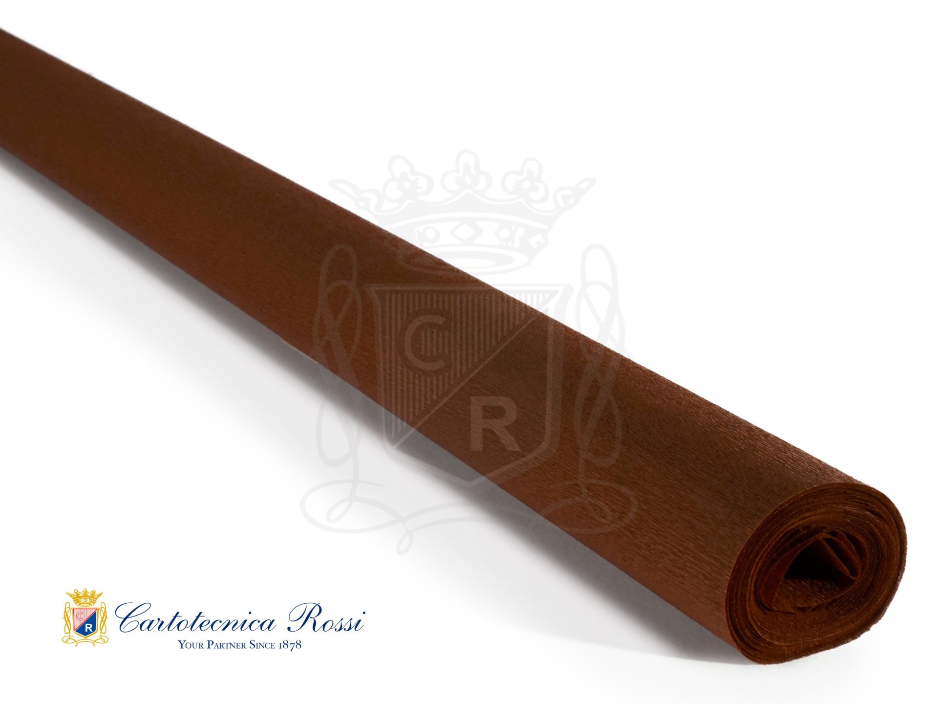Crespate 'Hobby' 60g (48 g/m²) 50x250 Tinta Unita - Marrone 'Testa di Moro'