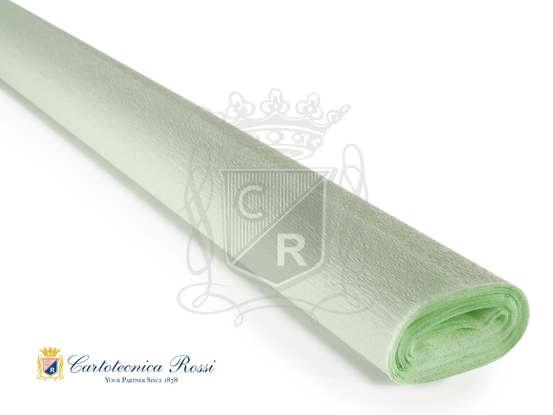 Crespate 'Hobby' 60g (48 g/m²) 50x250 Tinta Unita - Verde 'Minù'