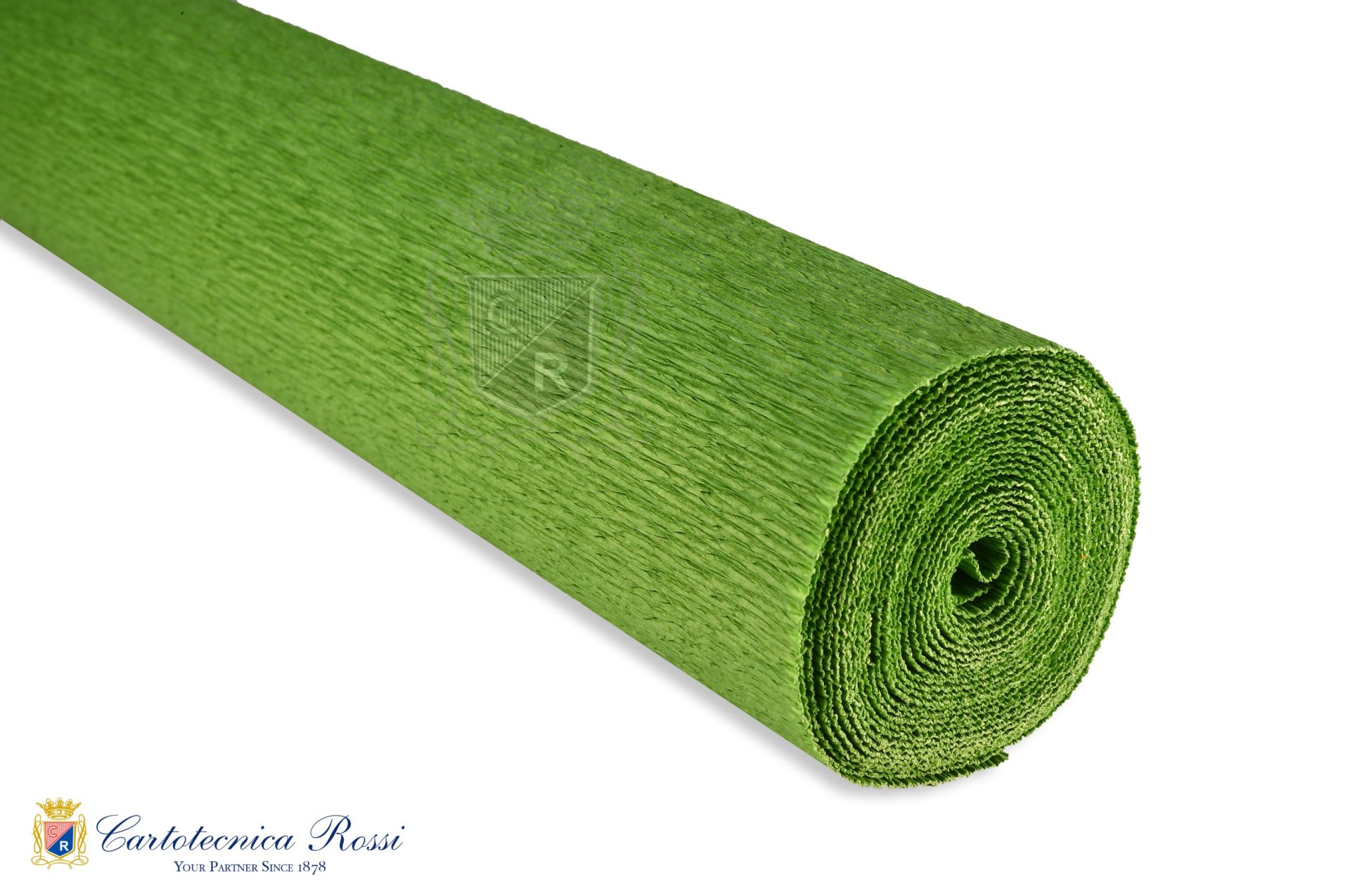 Crespate 'Artistica' 90g (120 g/m²) 50x150 Tinta Unita - 'Crocodile Green' by Kate Alarcón