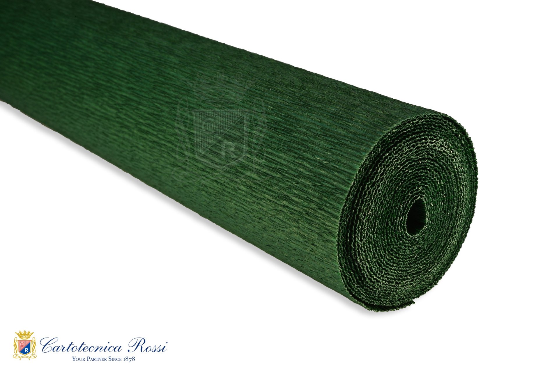 Crespate 'Artistica' 90g (120 g/m²) 50x150 Tinta Unita - Verde Foresta