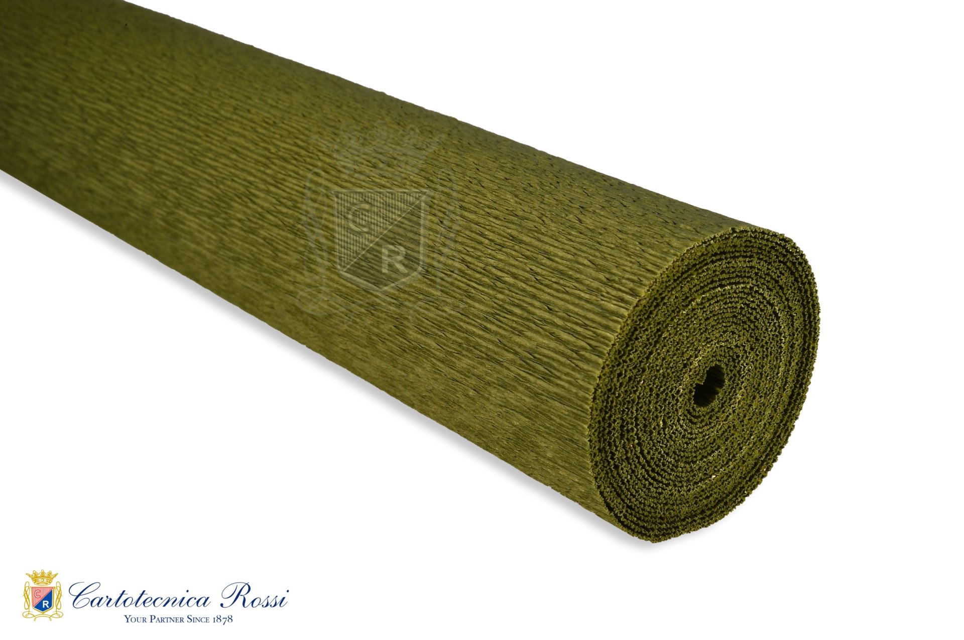 Crespate 'Artistica' 90g (120 g/m²) 50x150 Tinta Unita - Grigio Verde