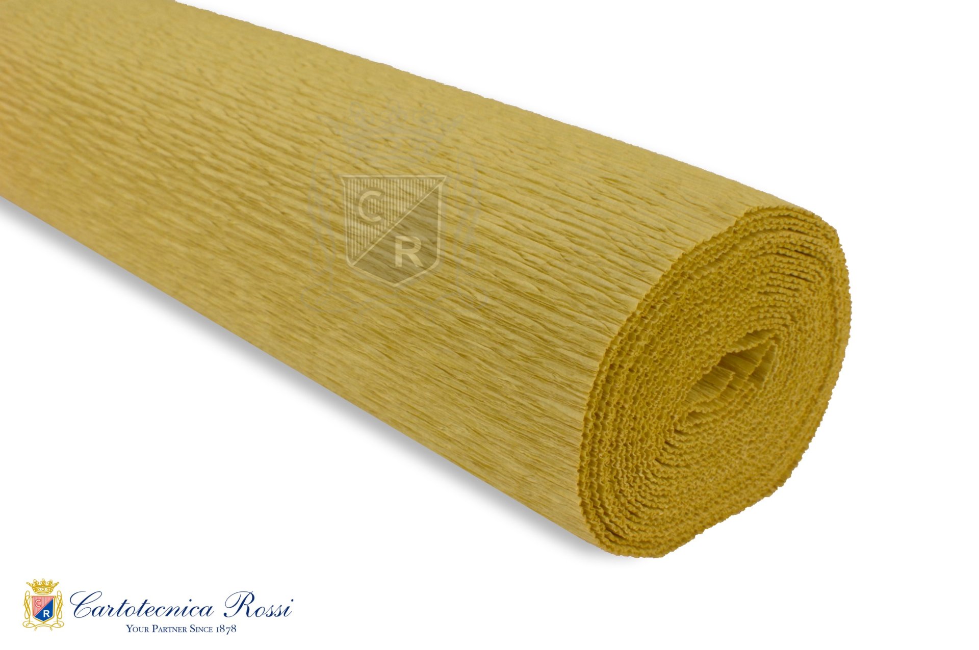 Crespate 'Fioristi Superior' 180g (144 g/m²) 50x250 Tinta Unita - Giallo Senape
