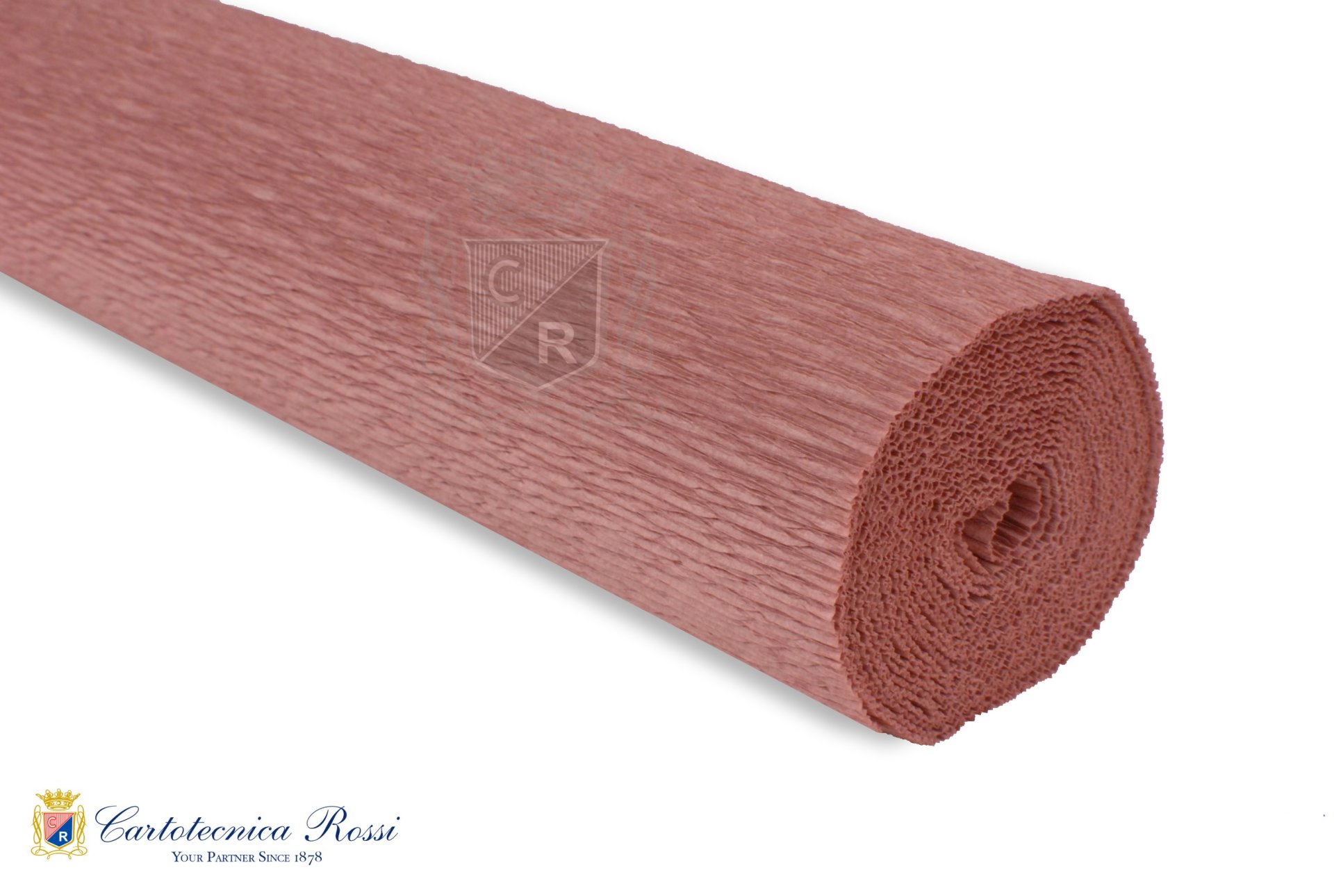Crespate 'Fioristi Superior' 180g (144 g/m²) 50x250 Tinta Unita - 'Marrone-Rosa Antico' by Andrea Merendi