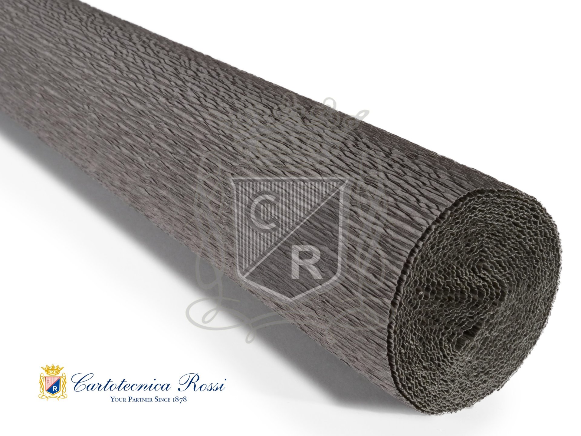 Crespate 'Fioristi' 140g (112 g/m²) 50x250 Tinta Unita - Grigio e Rosso