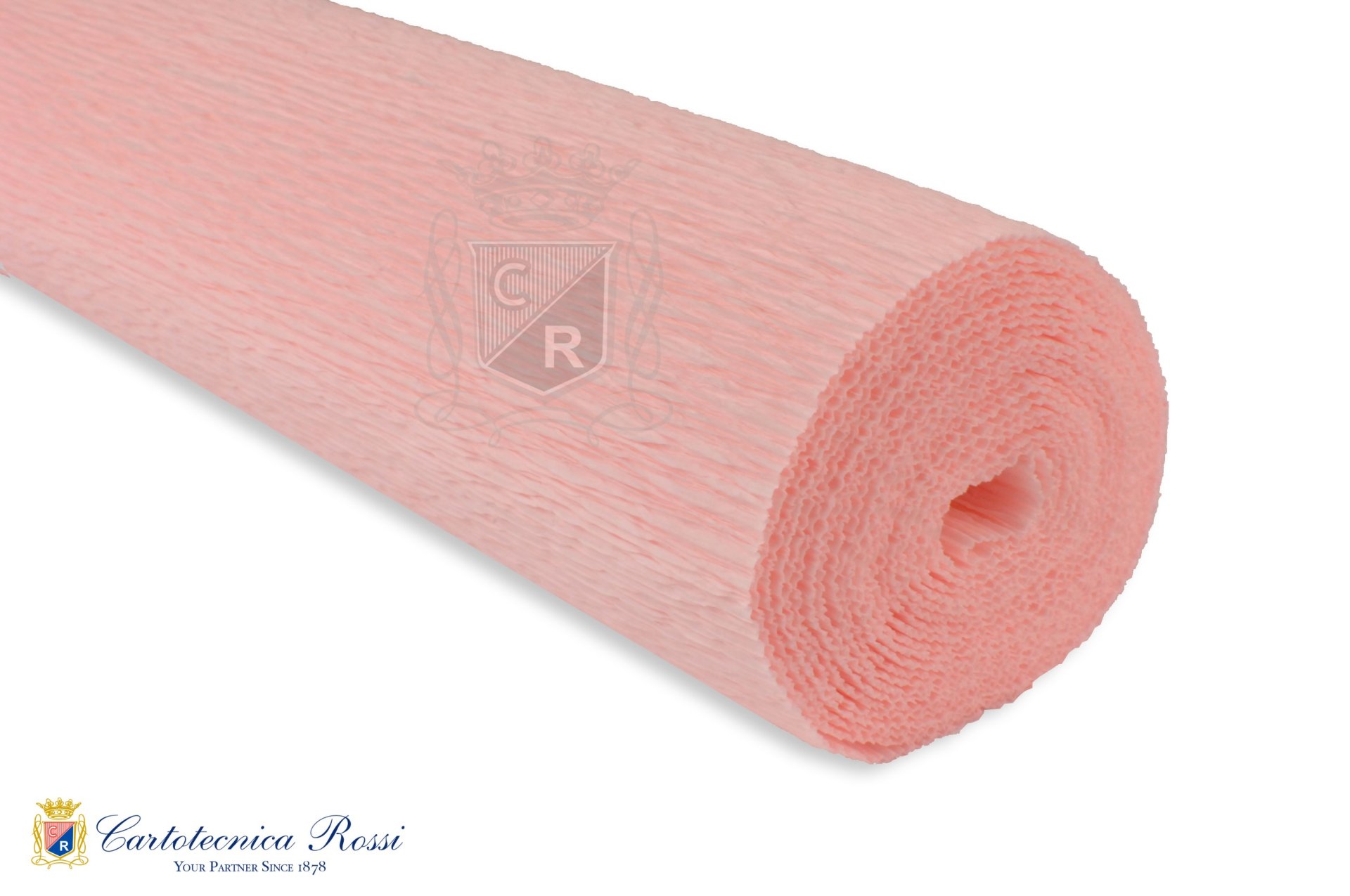 Crespate 'Fioristi' 140g (112 g/m²) 50x250 Tinta Unita - Rosa Camelia