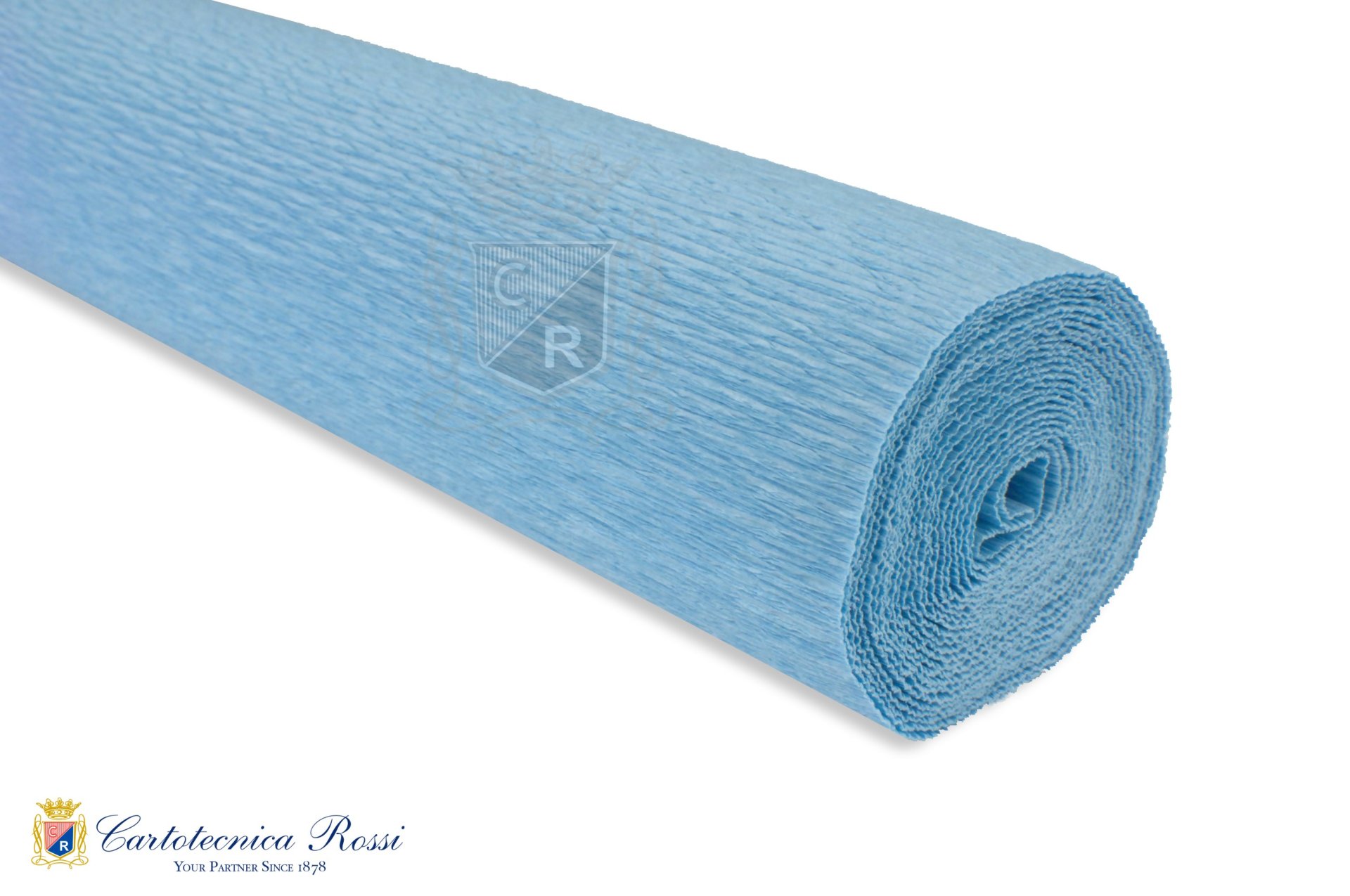 Crespate 'Fioristi' 140g (112 g/m²) 50x250 Tinta Unita - Azzurro