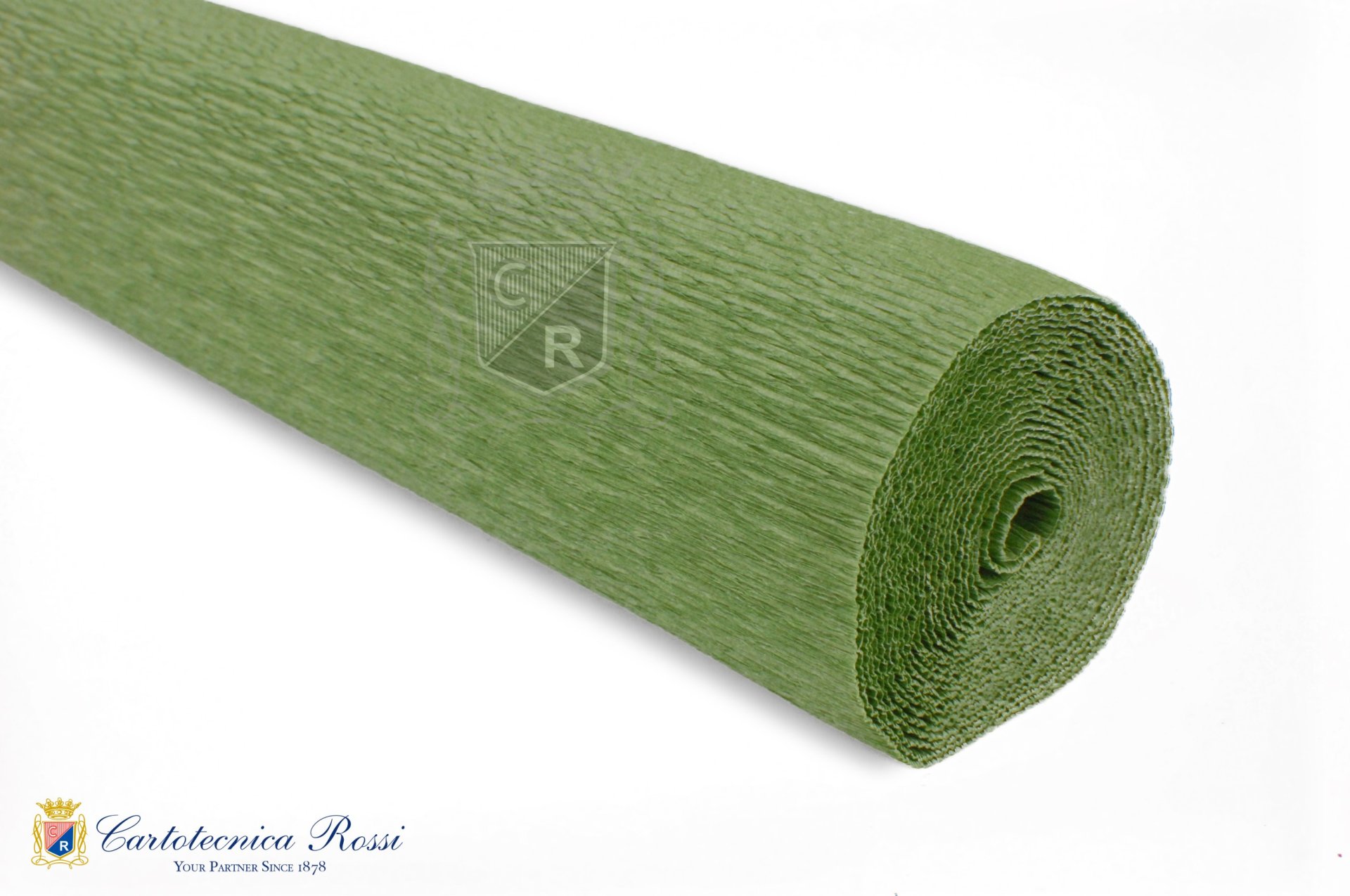 Crespate 'Fioristi' 140g (112 g/m²) 50x250 Tinta Unita - Verde Salvia
