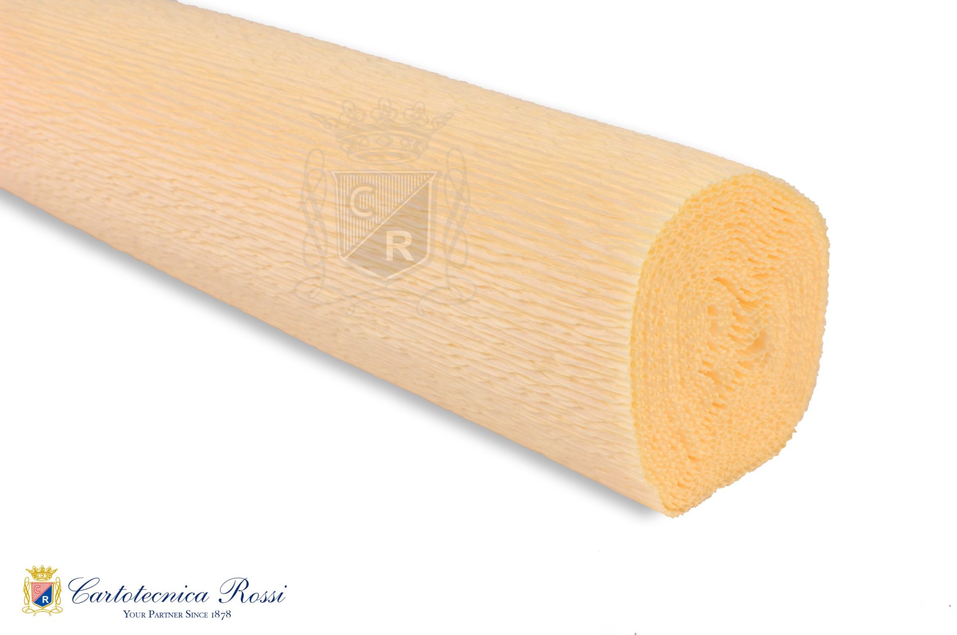 Crespate 'Fioristi' 140g (112 g/m²) 50x250 Tinta Unita - Crema