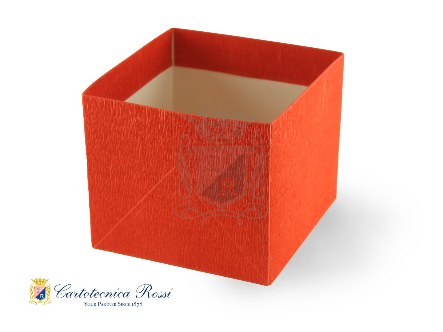 Cubo Sottovaso Water Resistant Arancio 17x17x15 LxPxHDIM. 17 x 17 x 15,1 - Conf. da 5 pz.