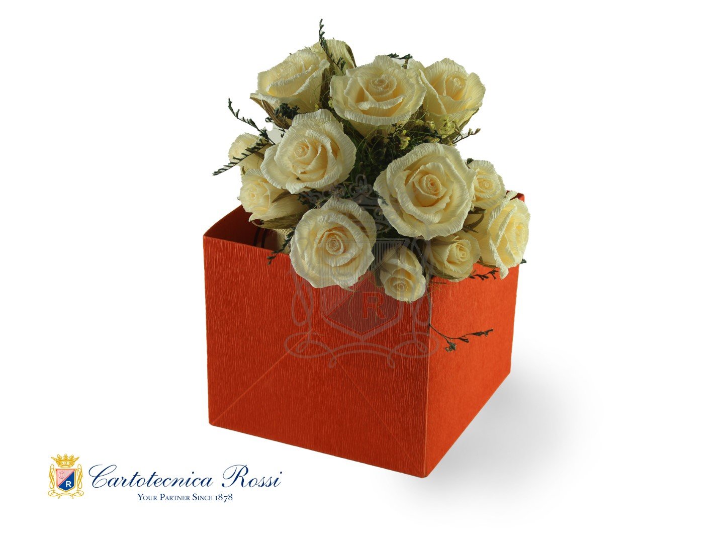 Cubo Sottovaso Water Resistant Arancio 17x17x15 LxPxHDIM. 17 x 17 x 15,1 - Conf. da 5 pz.