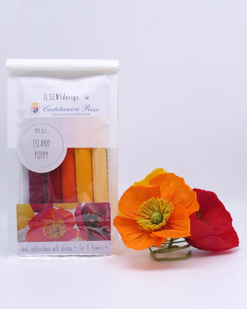 KIT Fai da te - PAPAVERO -  Kit per 8 Fiori