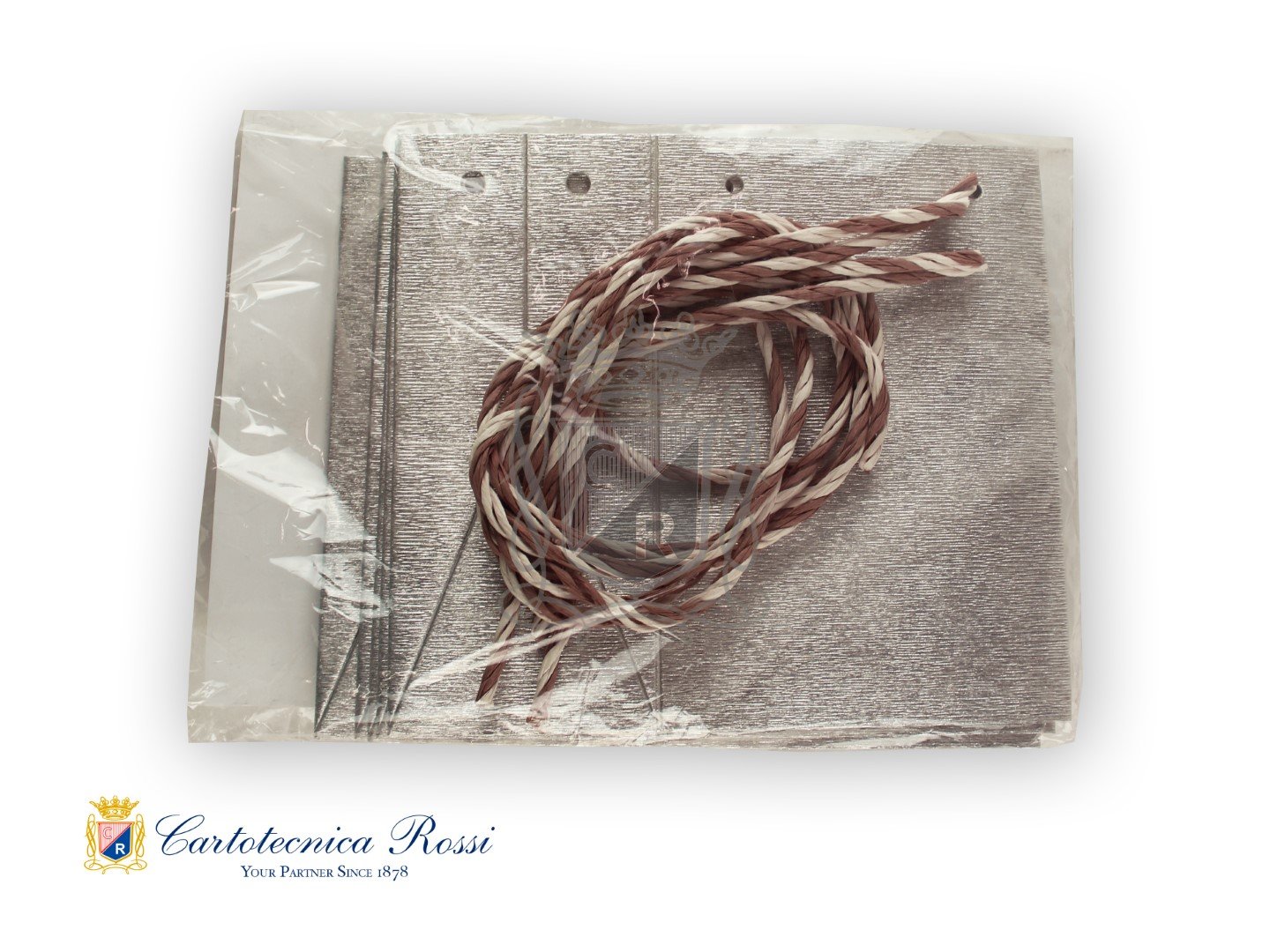 Shopper Argento Metallizzato Medio 14x9x20 LxPxH - Conf. da 5 pz.
