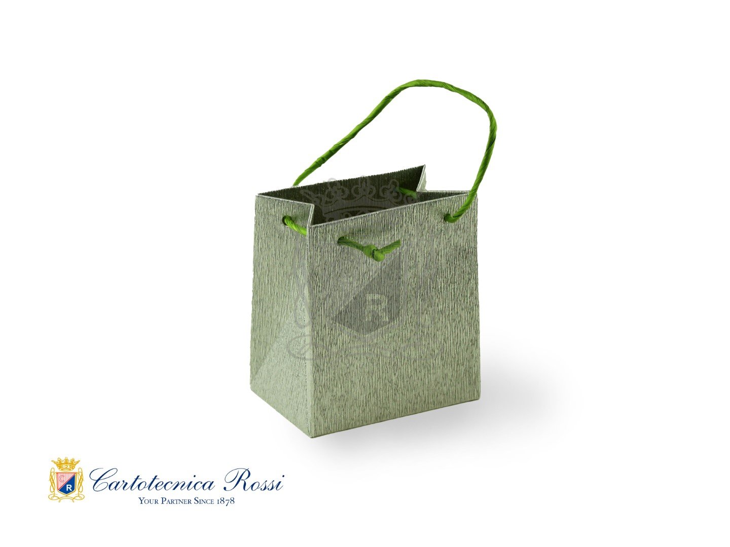 Shopper Argento Metallizzato Piccolo 11x7x13 LxPxH - Conf. da 5 pz.
