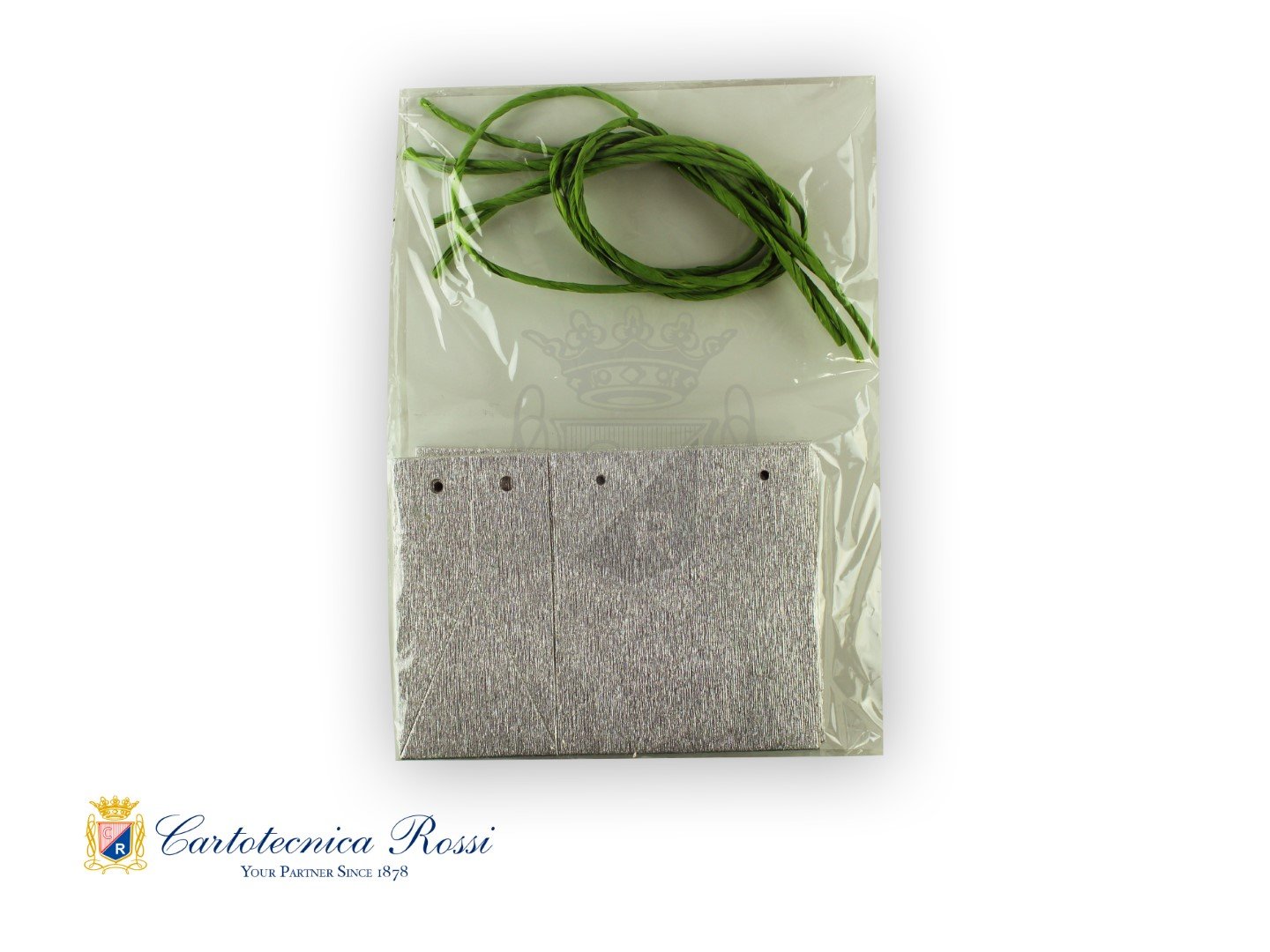 Shopper Argento Metallizzato Piccolo 11x7x13 LxPxH - Conf. da 5 pz.