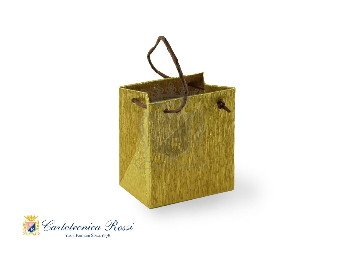 Shopper Oro Metallizzato Piccolo 11x7x13 LxPxH - Conf. da 5 pz.