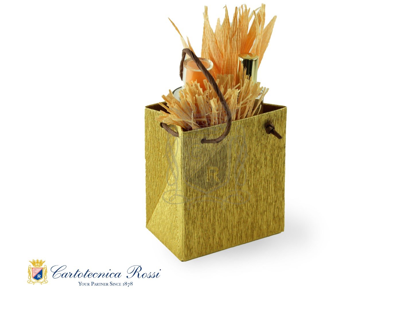Shopper Oro Metallizzato Piccolo 11x7x13 LxPxH - Conf. da 5 pz.
