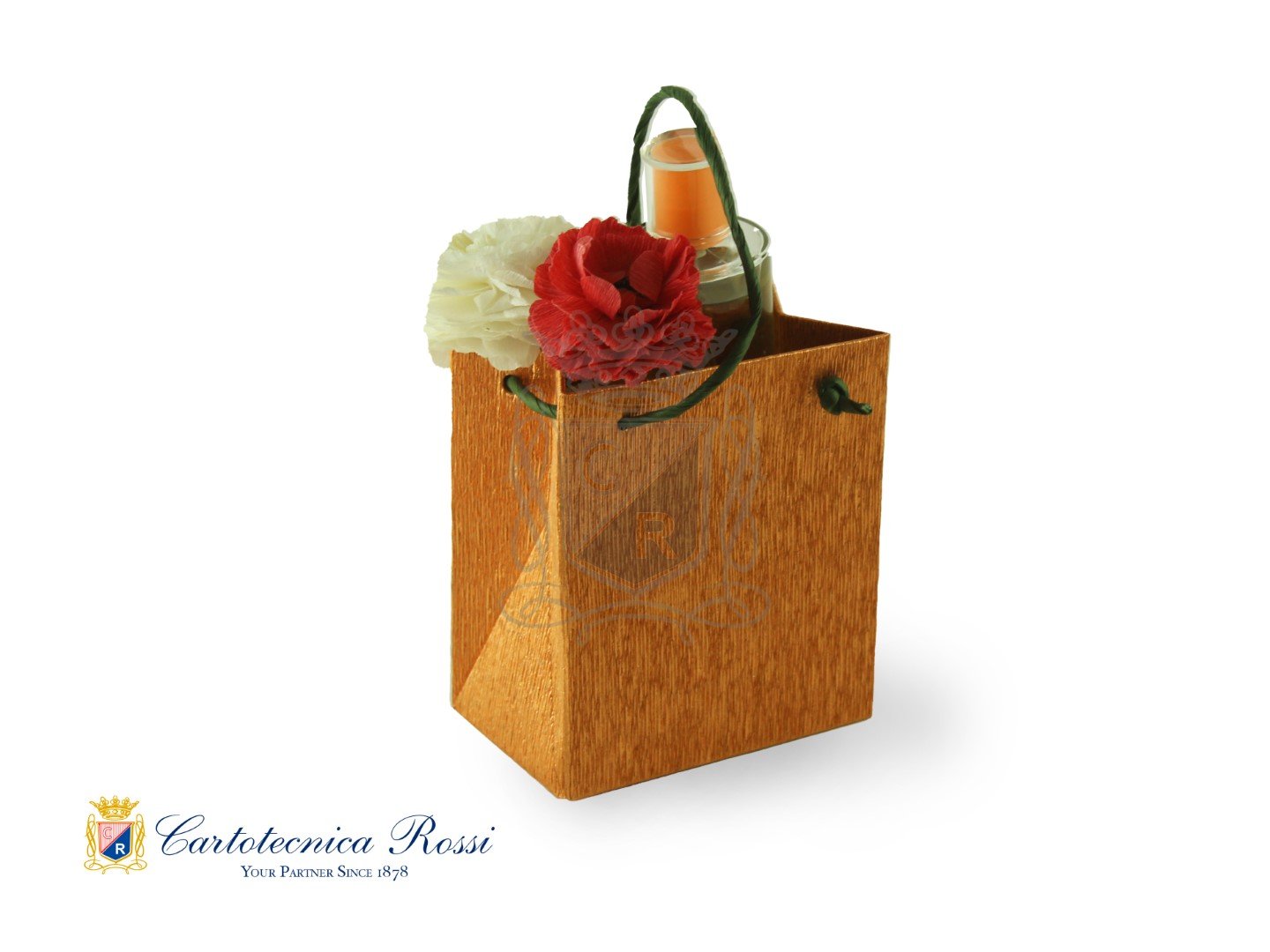 Shopper Rame Metallizzato Piccolo 11x7x13 LxPxH - Conf. da 5 pz.