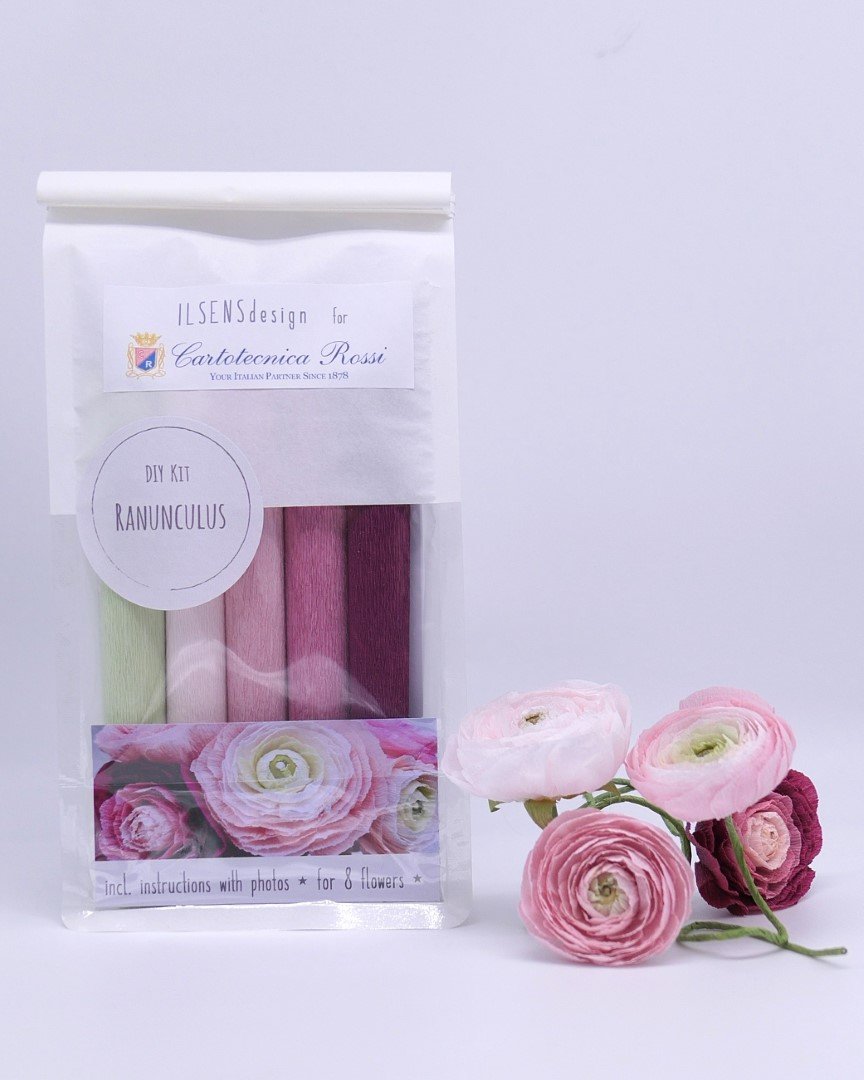 KIT Fai da te - RANUNCOLO -  Kit per 8 Fiori