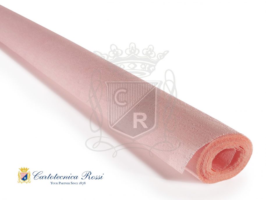 'Educational' Crepe Paper 40g (32 g/m²) 50x250 Solid Color - Camellia Pink
