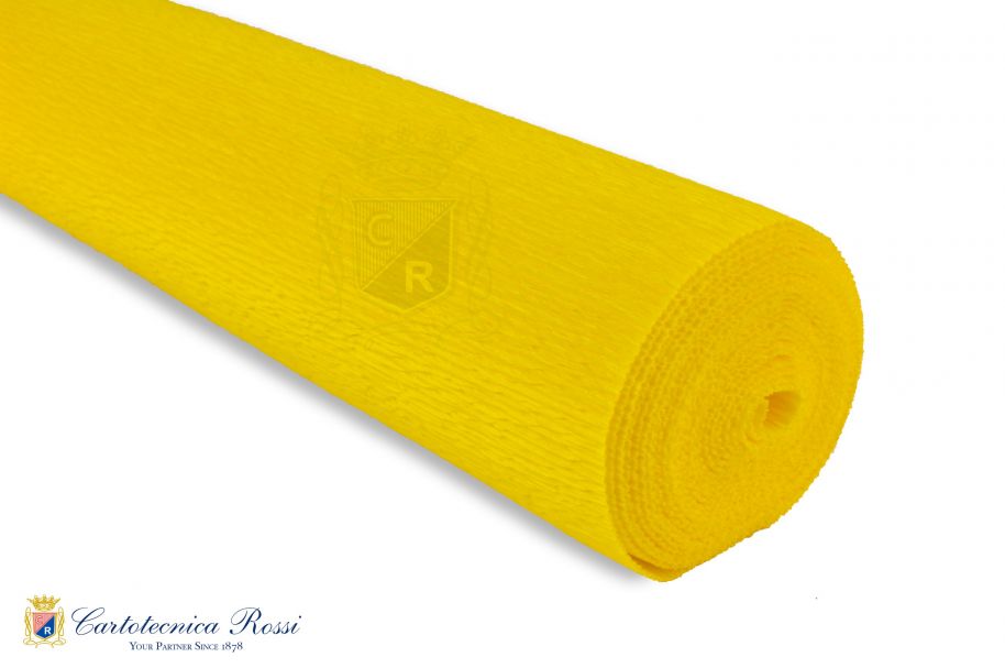 'Superior Florist' Crepe Paper 180g (144 g/m²) 50x250 Solid Colour - Daisy Yellow
