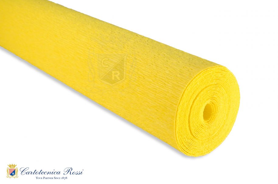 'Artistica' Crepe Paper 90g (120 g/m²) 50x150 Solid Color - Lemon Yellow