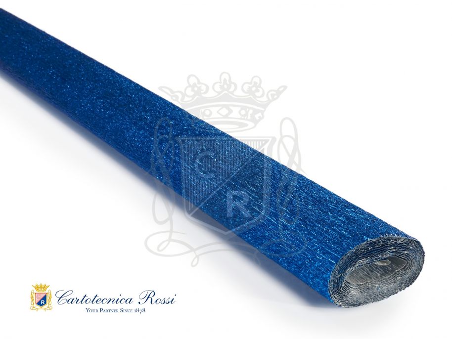 'Hobby' Crepe Paper 60g (48 g/m²) 50x150 Metallic - Blue
