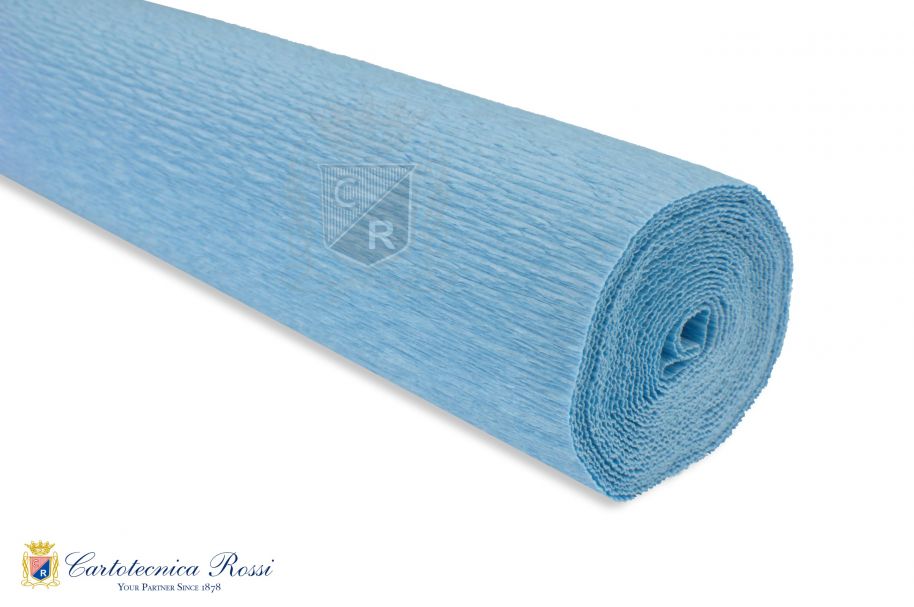 Crespate 'Fioristi Superior' 180g (144 g/m²) 50x250 Tinta Unita - Azzurro