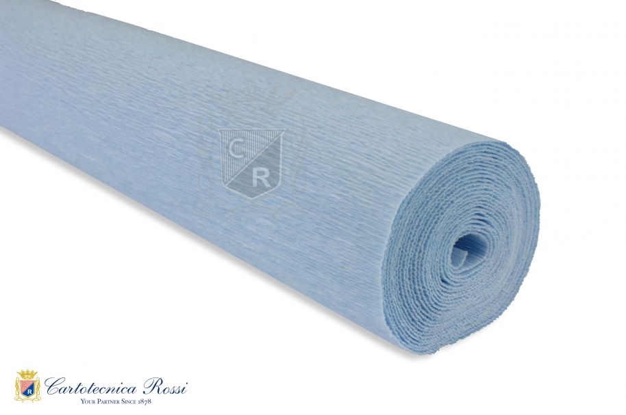 'Superior Florist' Crepe Paper 180g (144 g/m²) 50x250 Solid Colour - Sky Blue