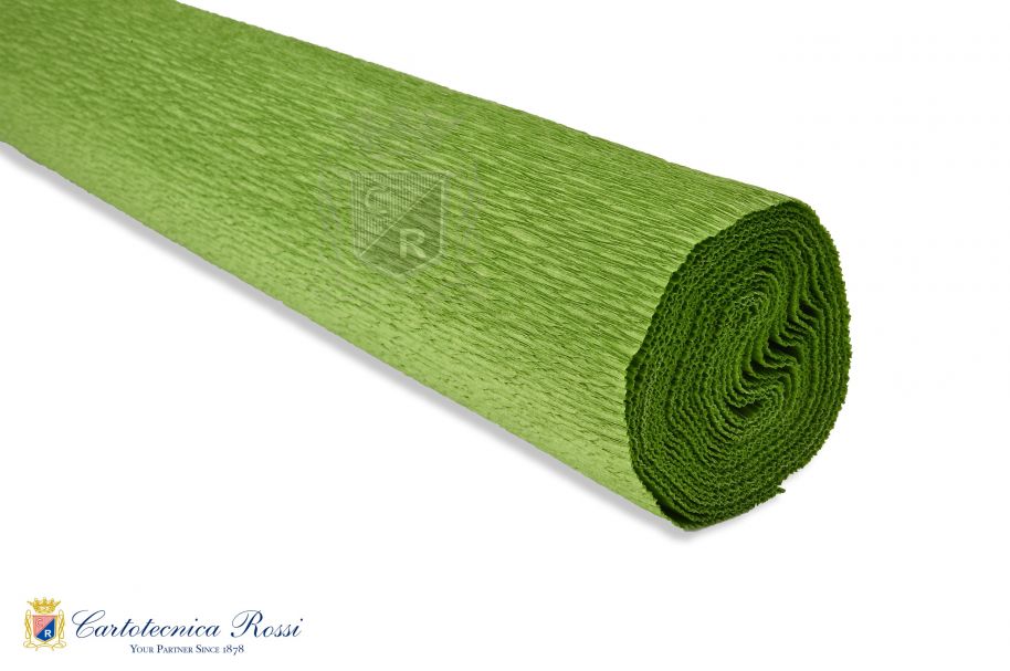 Crespate 'Fioristi Superior' 180g (144 g/m²) 50x250 Tinta Unita - Verde Salvia