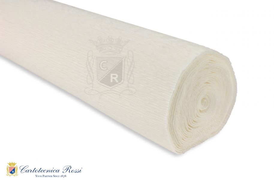 Crespate 'Fioristi Superior' 180g (144 g/m²) 50x250 Tinta Unita - Bianco