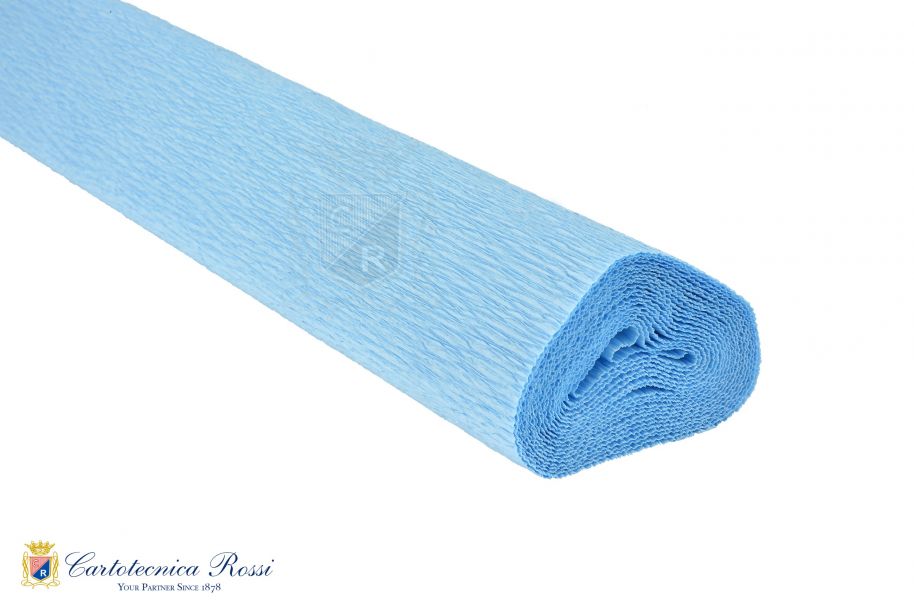 'Florist' Crepe Paper Water Resistant 140g (112 g/m²) 50x250 Solid Colour - Azure