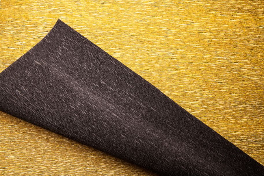'Superior Florist' Crepe Paper 180g (144 g/m²) 50x250 Metallic Bicolor - Gold-Dark Brown