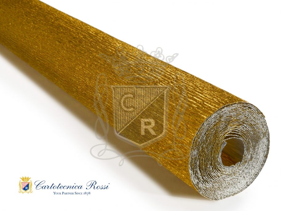 Crespate 'Fioristi Superior' 180g (144 g/m²) 50x250 Metallizzate - Oro Giallo