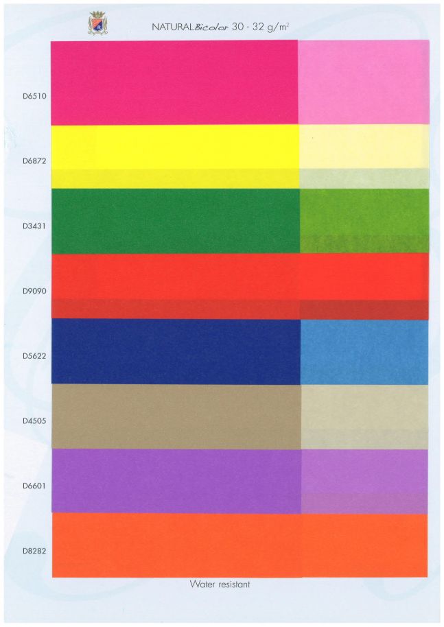 Catalogue 04 - Coloured Tissue Paper - Natural Bicolor