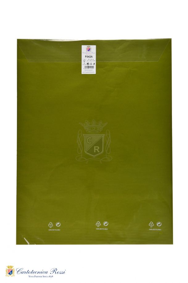 Colored Tissue paper 21 g/m² in Blister with 24 sheets 50x76cm folded - Moss Green