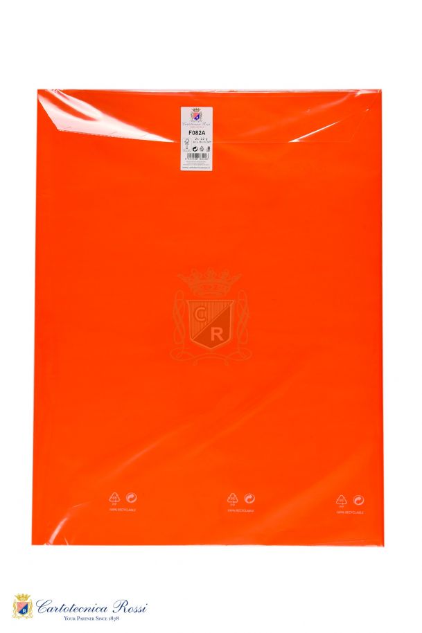 Colored Tissue paper 21 g/m² in Blister with 24 sheets 50x76cm folded - Orange